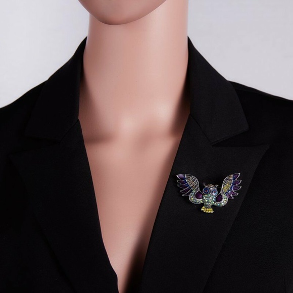 Colorful Owl Brooch - Picture 4 of 5